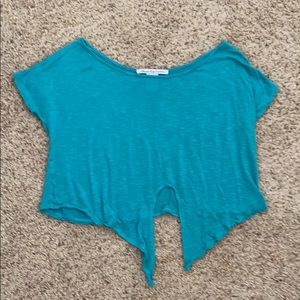 teal shirt/sleeve shirt